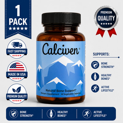 Calciven Bone Support Supplement 30 Vegetable Capsules Natural Bone Health