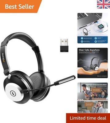 Ultraleichtes kabelloses On-Ear Headset mit Mikrofon & aktiver Geräuschunterdrückung