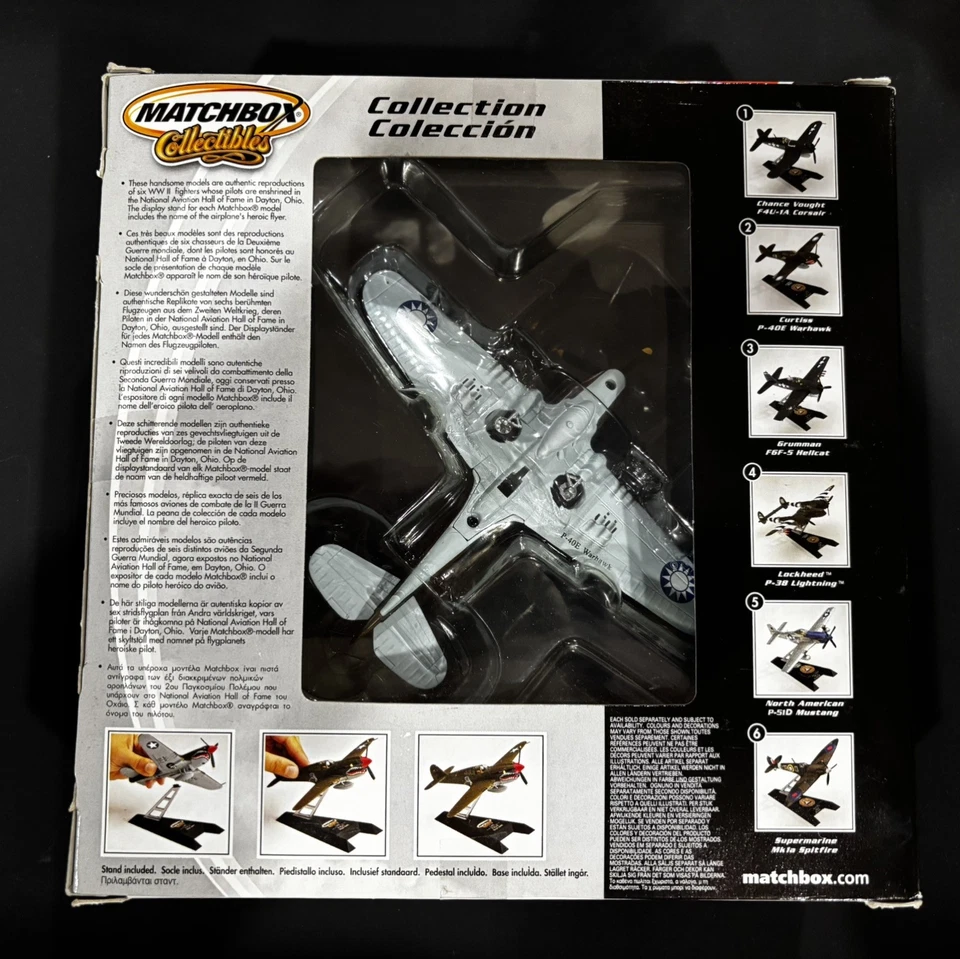 Matchbox Collectibles - Salón de la Fama, LtGen C.L. Chennault-Curtiss P-40E Warhawk Foto 2 de 2