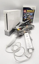 Nintendo Wii Complete Console System with LEGO Batman 2 Very Good Condition
