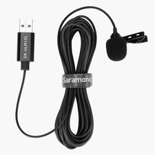 Saramonic SR-ULM10L Clip-On USB Lavalier Microphone for Computers w/ 19.7 6m C