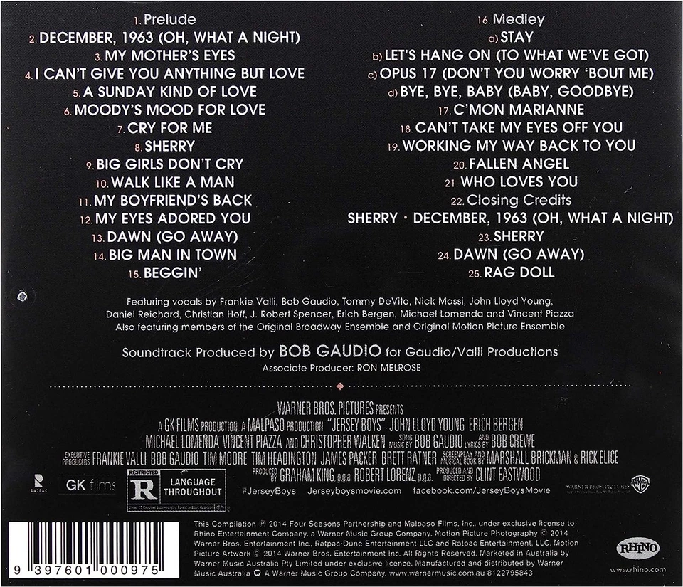 Original Soundtrack Jersey Boys Allemand] (CD) (UK IMPORT) - Image 4 of 4