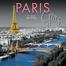 2026 Paris Glitz Mini Wall Calendar | 7” X 7” | Thick Paper | Home & Office Orga