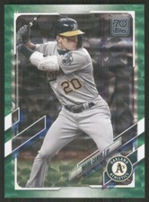 2021 Topps Green Foil #262 Mark Canha /499 Oakland Athletics TW463