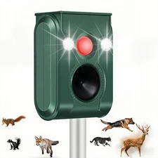 Cat Outdoor, Solar Ultrasonic Animal Repeller, Motion Activated