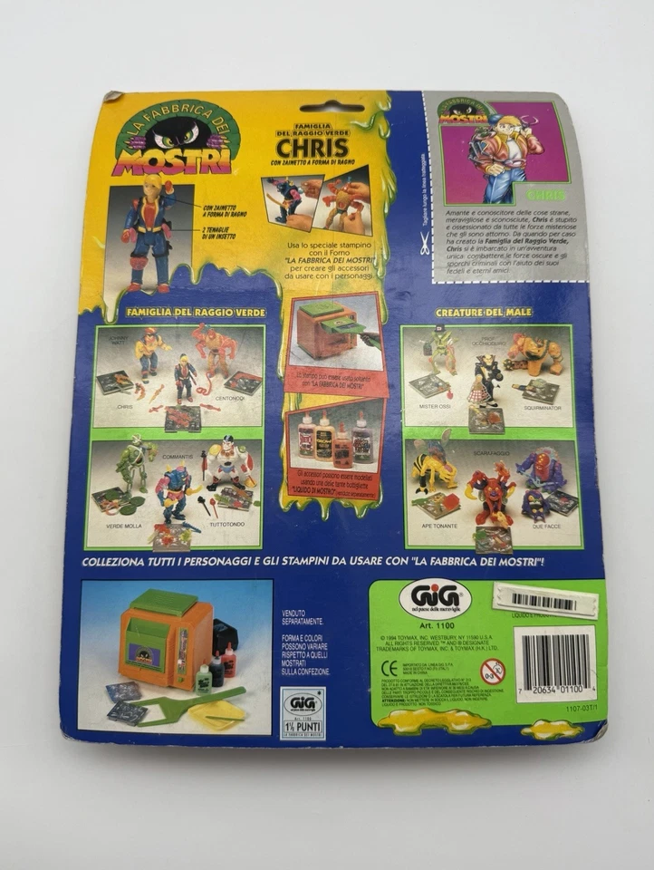 La Fabbrica dei Mostri – Chris – Famiglia del Raggio Verde – GIG 1994 Sealed - Immagine 2 di 2