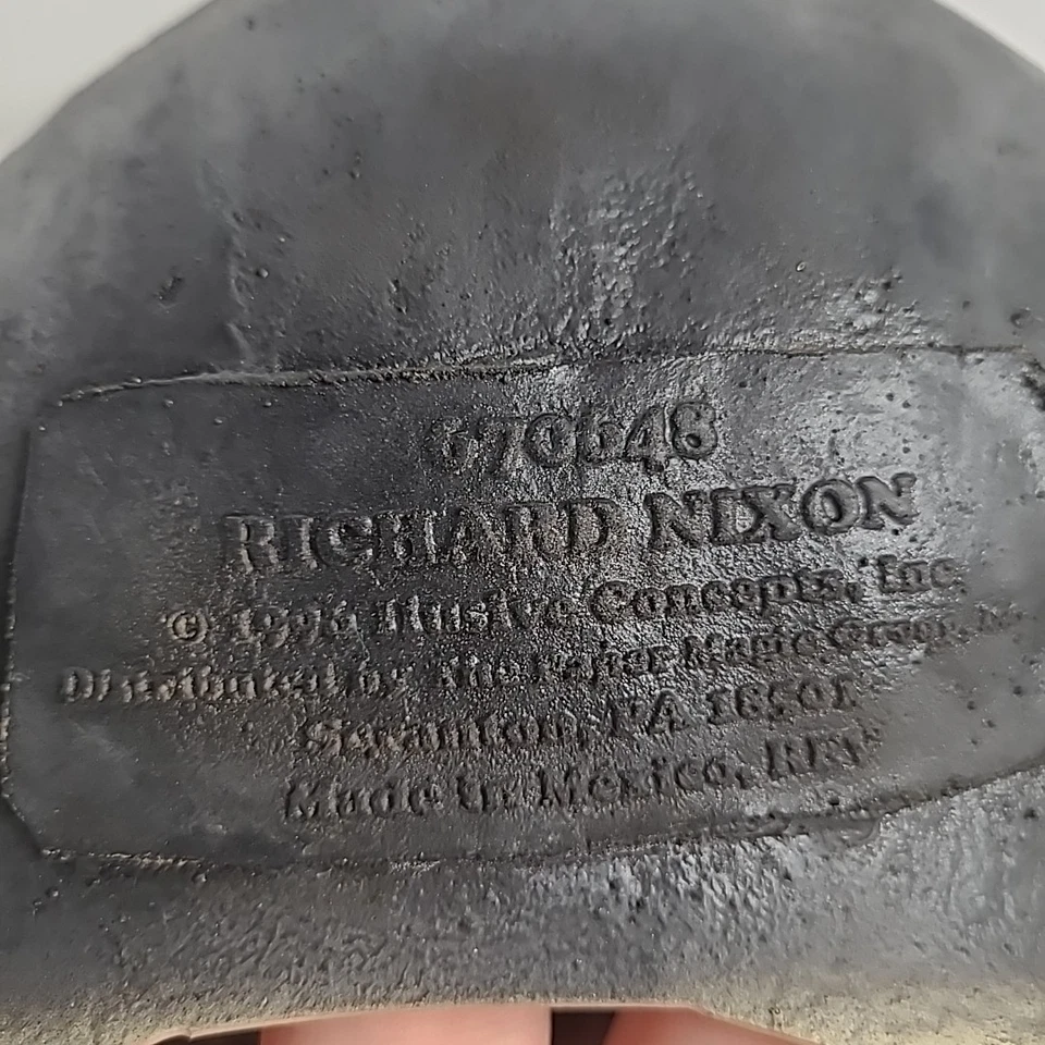 Máscara de goma zombi Halloween adulto cobertura completa presidente Richard Nixon 1996 Foto 2 de 4