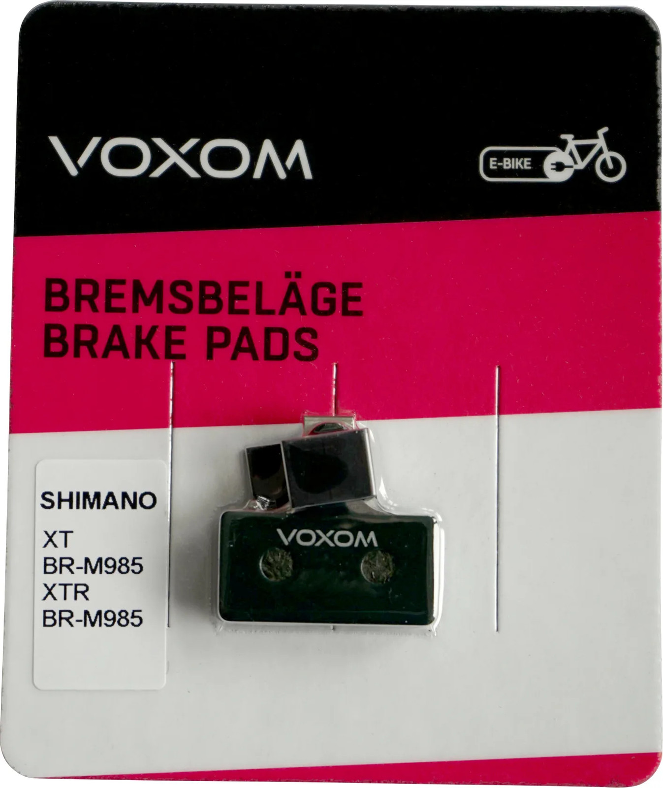 Voxom Scheibenbremsbeläge BSC24 E-Bike für Shimano XT / XTR