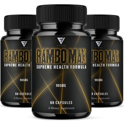 Rambo Max Premium Performance Supplement, RamboMax Pills - ( 180 Capsules )