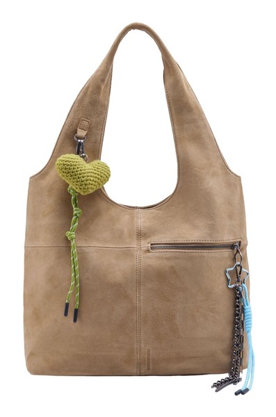 Fredsbruder Beautiful Mess Collection Hobo Bag Schultertasche Dark Sand Neu-image