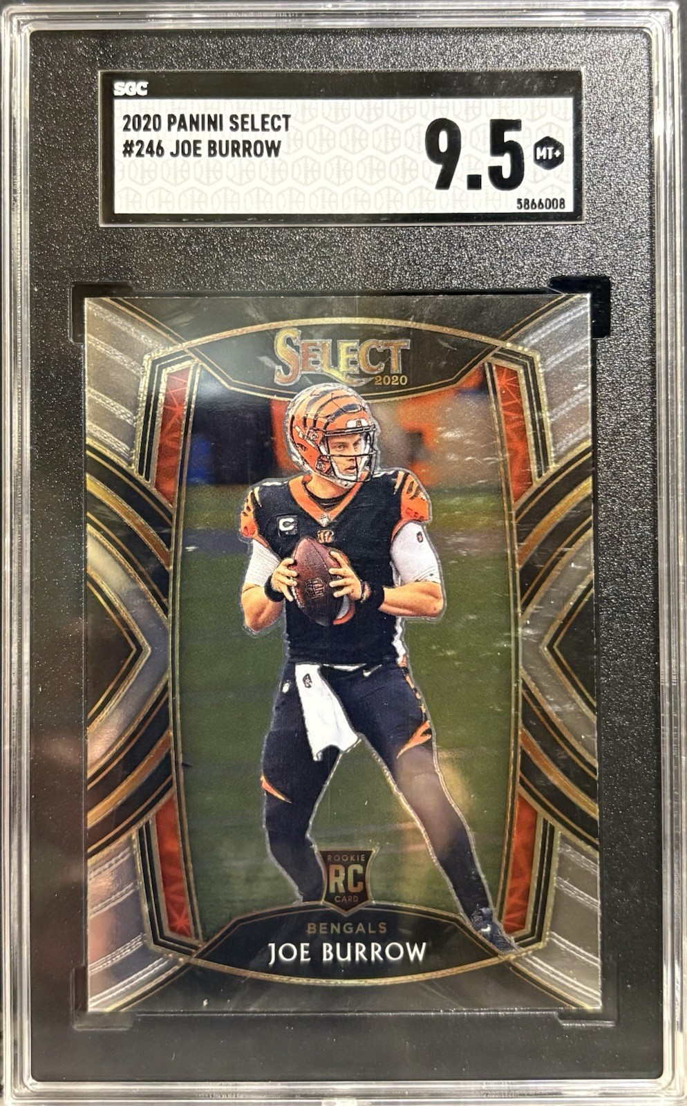 2020 Panini Select Club Level #246 Joe Burrow SGC 9.5 (RC)  Bengals