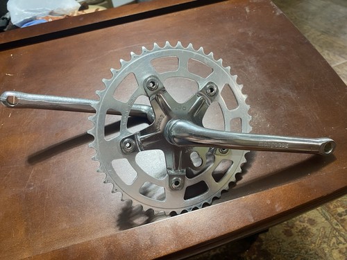Vintage Mongoose BMX Crank Set Chrome 80s Old School BMX 165 mm T165 Japan 1/2