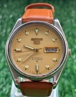 Original Seiko 5 Automatic || Classic Gold Dial || Vintage Watch ||Made in Japan