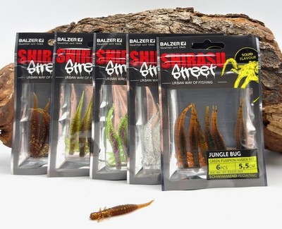 Balzer Shirasu Street Jungle Bug 5,5cm Larvenköder Gummiköder Larvenimitat DA
