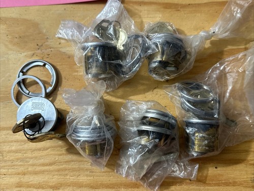 SET OF 6 CORBIN RUSSWIN D-1 KEYWAY RIM LOCK MORTISE CYLINDER WITH KEYS NEW