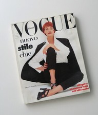 LINDA EVANGELISTA VOGUE Italia magazine N 493 Settembre  1991