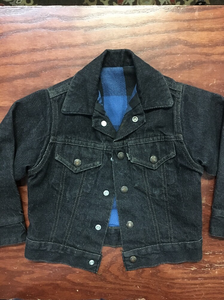 80s vintage Levi’s boy's denim jacket 2枚セット USA製 ヴィンテージ リーバイス デニムジャケット ケミカルウォッシュ 古着 子供 Ｍ