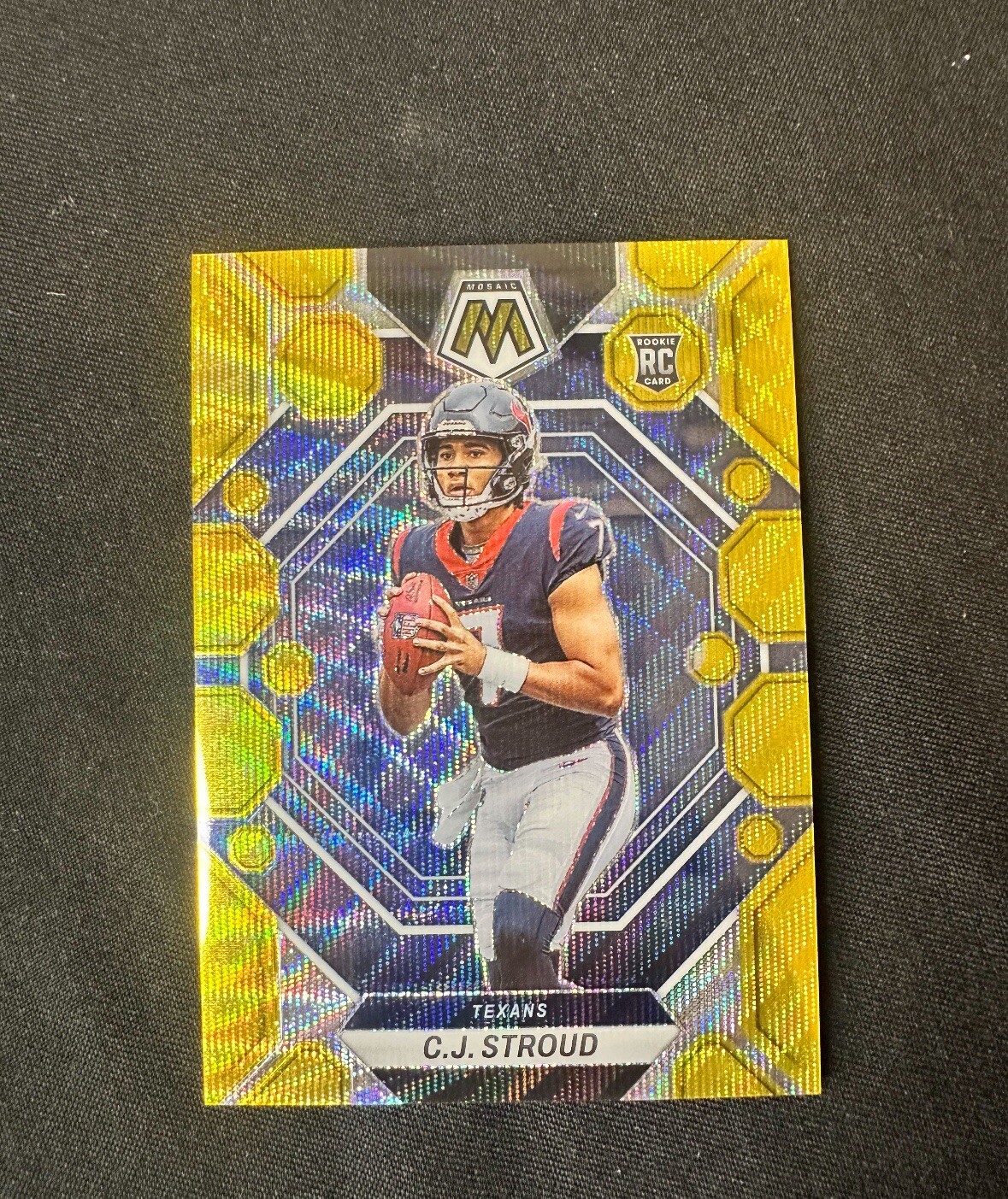 CJ Stroud 2023 Panini Mosaic GOLD WAVE /17 Rookie #292 Texans