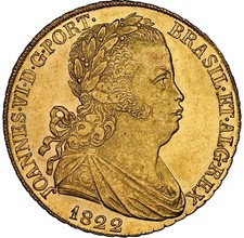 Portugal - 1822 João VI 6400 Reis  Peça  - NGC MS63 - SPECTACULAR ORIGINAL TONE