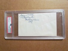 George Kelly Signed Envelope PSA Certified Encapsulated 