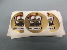 lot of 28 student council lamp mylar insert trophy parts 2" dia