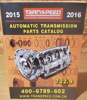 Transpeed Automatic Transmission Parts Catalog 2015-2016 722.9