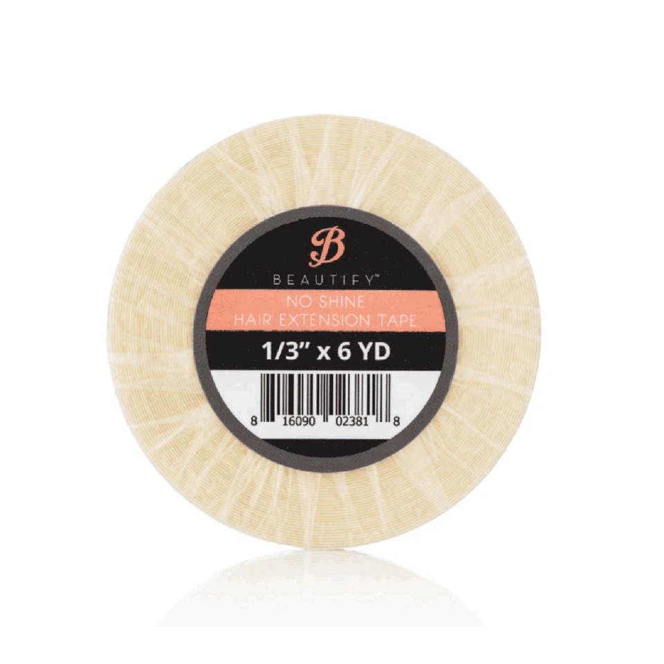 Walker Beautify No Shine Tape 1/3" x 6 Yards Roll ~ Lace Wig Hair Extension Weft - Image 2 of 2