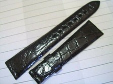 VINTAGE NOS CHOPARD 20X14 MM BLACK CROCODILE ...