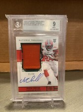 NICK CHUBB 2018 NATIONAL TREASURES /24 RPA ROOKIE BGS 9 MINT BROWNS