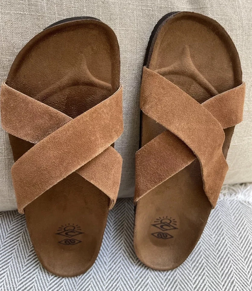 Sandalias sin cordones Rip Curl Stella marrón gamuza cómodas talla 39/8-8,5 EXCELENTES Foto 2 de 4