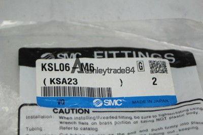 2PCS New SMC KSL06-M6 Union Elbow Rotary One-touch Fitting #F22