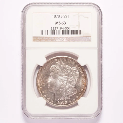 1878-S Morgan Silver Dollar NGC MS63
