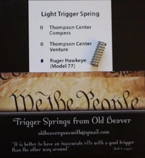 Ruger M77 Hawkeye Light Trigger Spring (TARGET) 