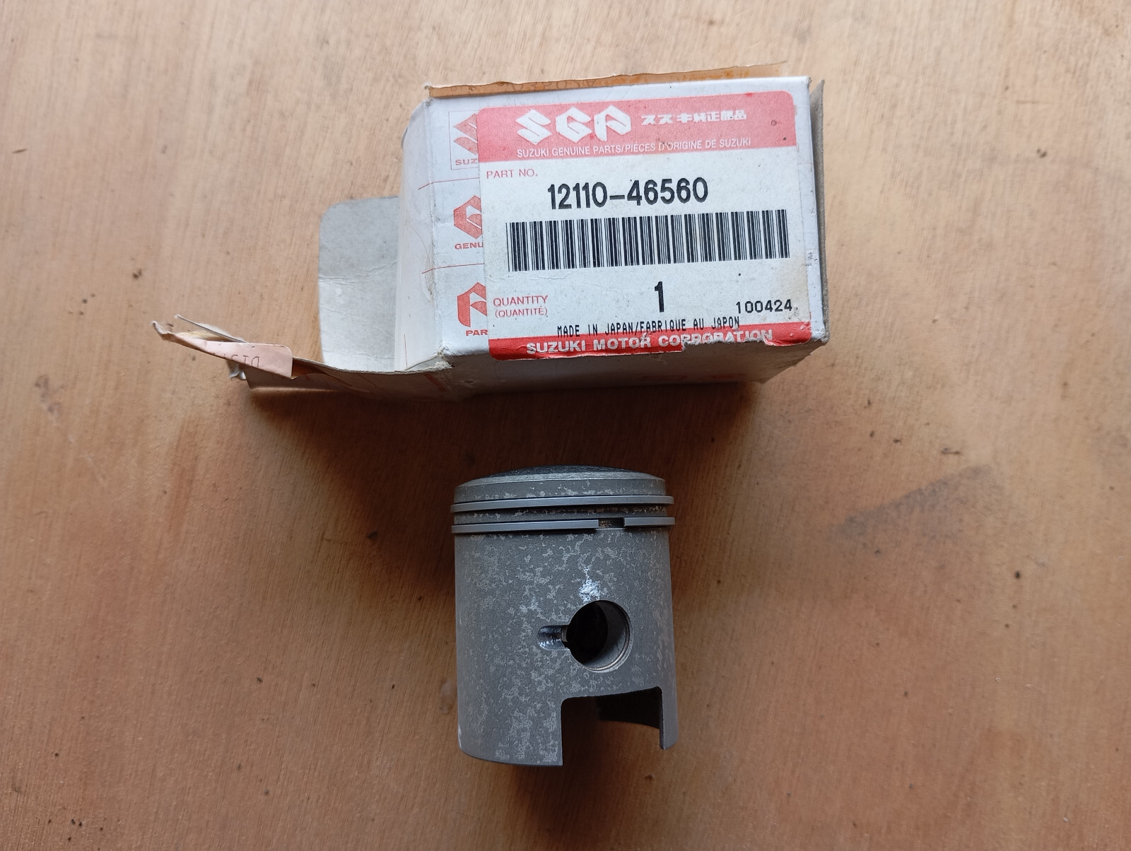 Piston et segment 41 mm à haute compression pour restaurer le moteur Suzuki 50 TS-X 1991-1994