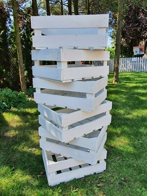 Set neue Weisse Obstkisten Massive stabile Holzkisten Weinkisten TOP WEISS