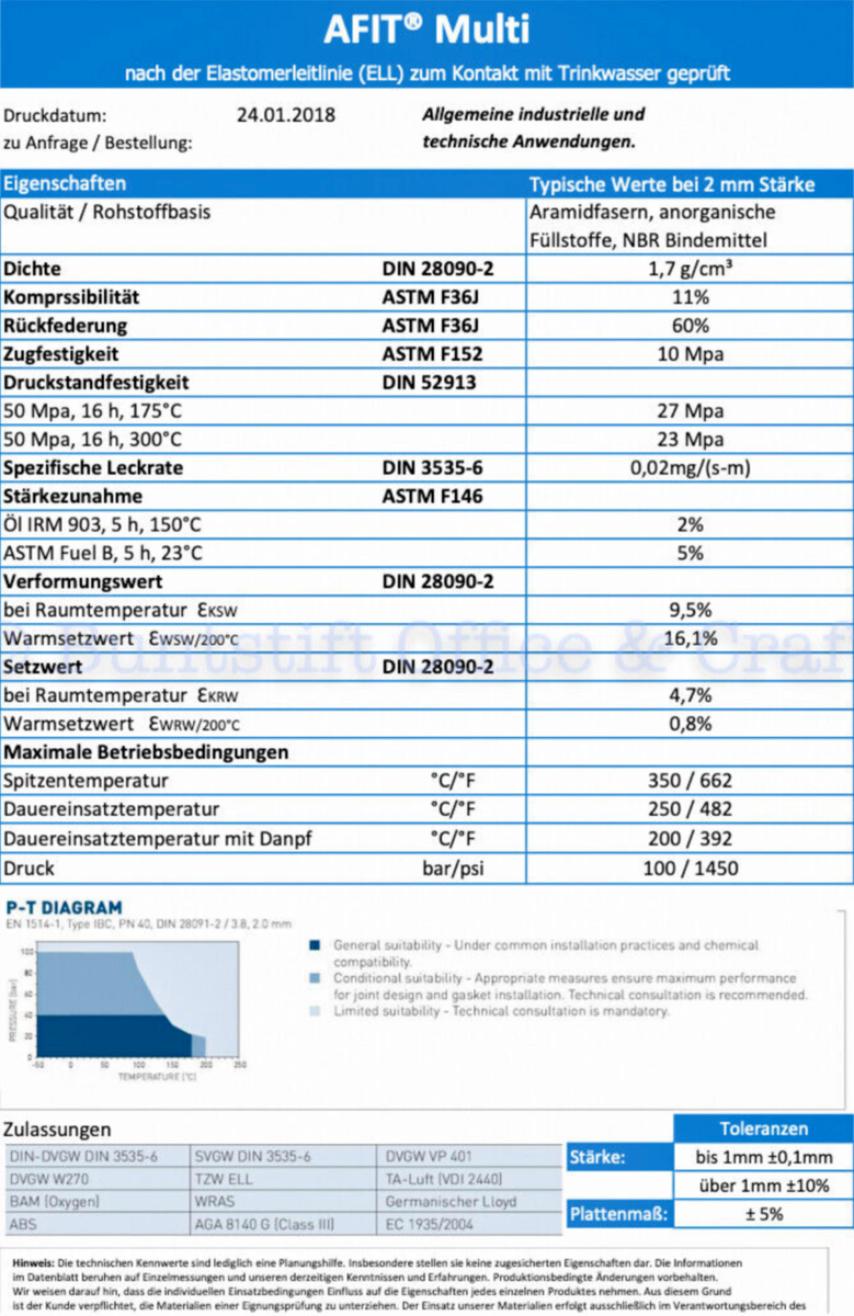 Dichtungspapier Universal | 3400000060