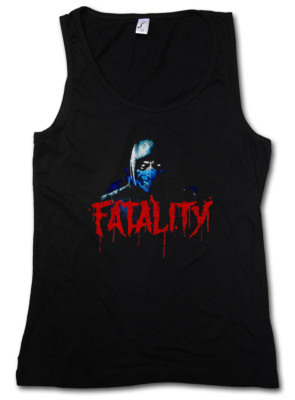 SUB-ZERO FATALITY DAMEN TANK TOP Scorpion MK Raiden Mortal Kombat Symbol Sign