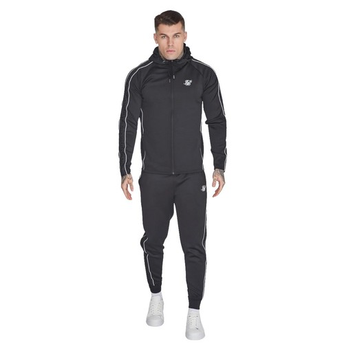 Mens Set Sweatsuit Men Athletic Tracksuit Hooded Long Sleeve