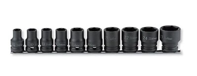 KOKEN 1/2'' IMPACT SOCKET 10 SIZE SET (10～27mm / 6PT) RS14401M/10