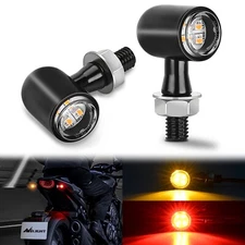 Nilight Motorcycle Rear LED Turn Signals Brake Tail Light Red Yellow Beam