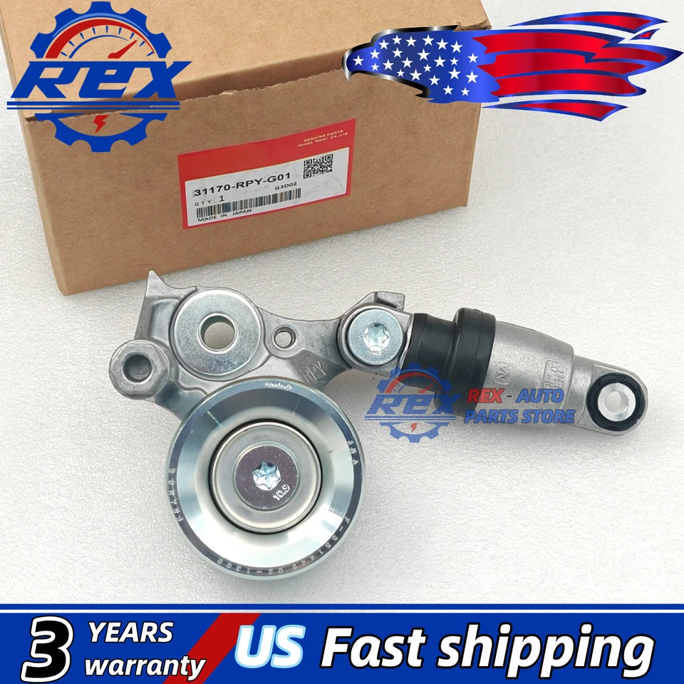 OEM Belt Tensioner Assembly For 2017-2024 Honda Civic Accord Acura RDX TLX 2.0L - Image 2 of 4