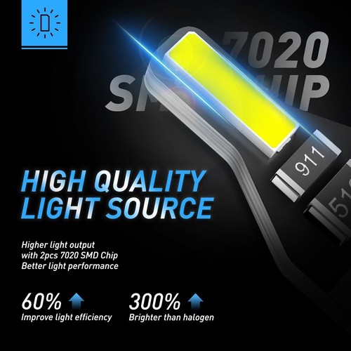 AUXITO T10 168 2825 194 LED License Plate Light Bulb 6000K Bright White Pack10 - Picture 3 of 7