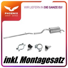 Renault Clio II 1.2 (03/1998-) Auspuffanlage Mittelrohr + Endschalldämpfer