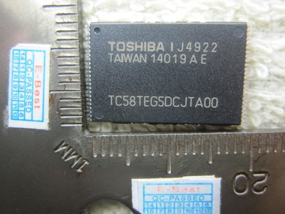 1x TC58TE65DCJTA00 TC58TEG5DCJTAO0 TC58TEG5DCJTA0O TC58TEG5DCJTA00 TSOP48 IC #F1