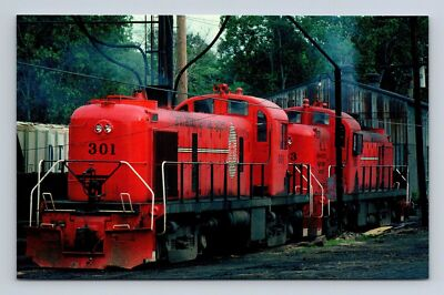 #ad Ann Arbor ALCO RS2 #301 Switcher Train Toledo MI Engine House Postcard 1980 $4.24