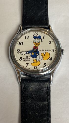 Vintage Lorus Disney Donal Duck w Moving Arms V516-6000 Watch - Picture 1 of 8