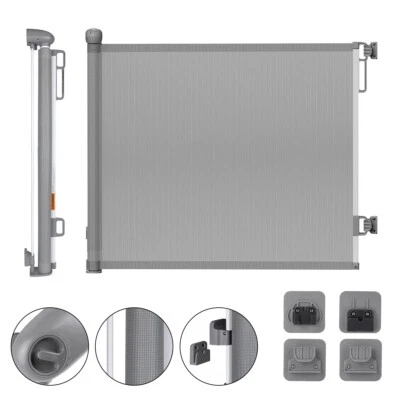 Retractable Baby Gate Safety Guard Folding Pet Dog Toddler Stair Gates Isolatio