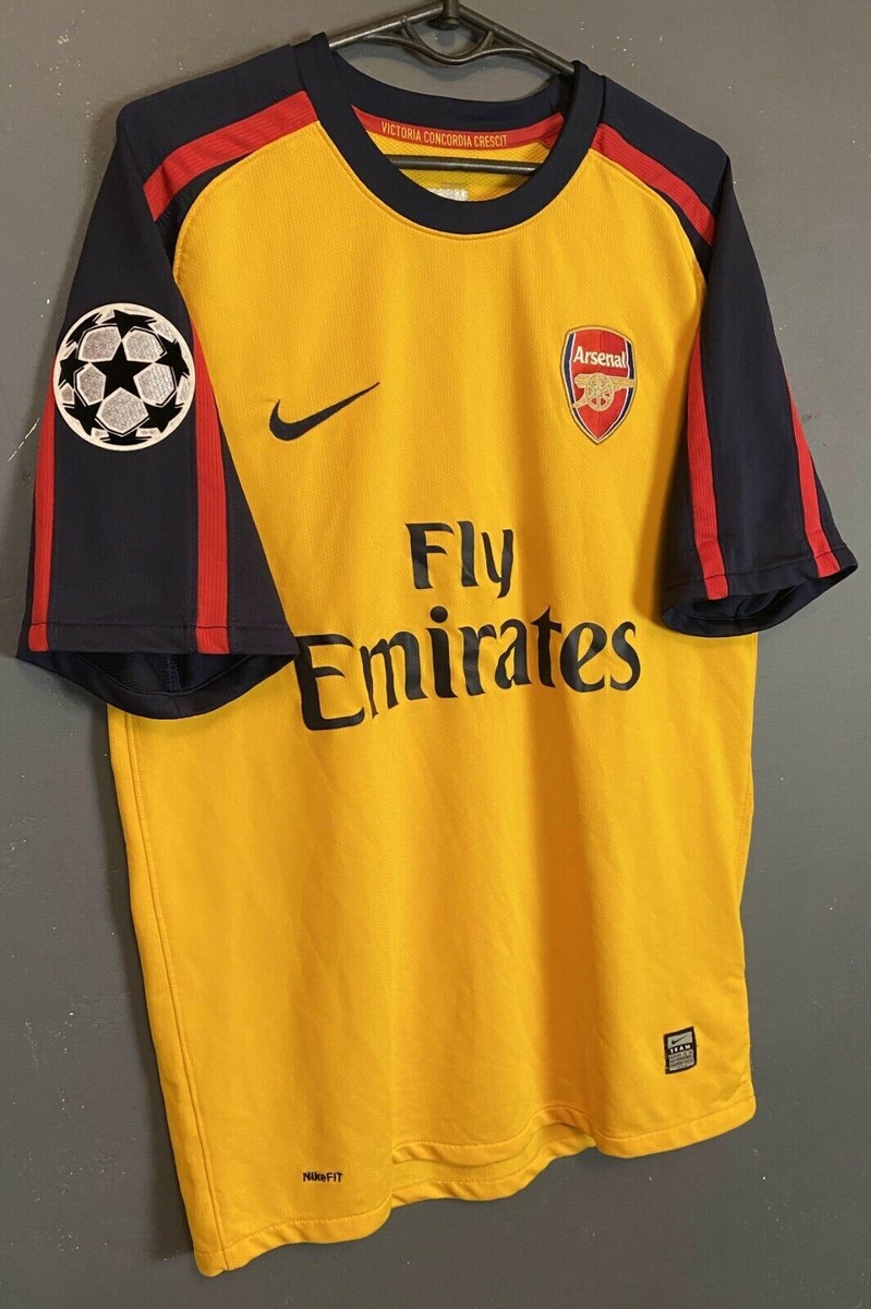 アーセナル　ユニフォーム（No.4 fabregas） MEN'S FABREGAS #4 UEFA FC ARSENAL 2008/2009 SOCCER FOOTBALL