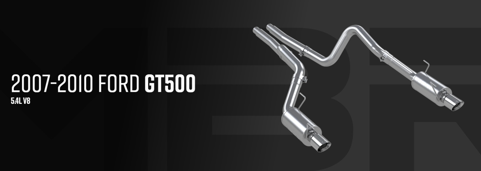MBRP 3'' Cat-Back SS Exhaust Dual Exit W/SS Tip Street Profile For Ford GT500