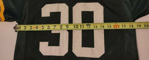 Green Bay Packers Jersey Youth Large 14/16 Reebok #30 Green Screened Mesh - Picture 8 of 10